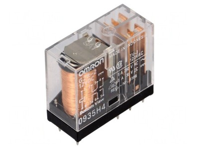 Releu electromagnetic DPDT 12VDC 5A foto