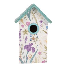 Casuta Pasari lemn multicolor Summer 15x10x22 cm