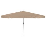 Cumpara ieftin Parasol de Grădină Gri taupe și negru 395 x 395 x 245 cm