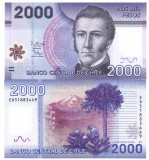 Bancnota Chile 2000 Pesos 2015, P-162e, Polimer, UNC