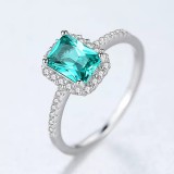 Cumpara ieftin INEL Argint Cu Zirconiu --Gemstone Smarald Green-- ARG53C, Argintboutique