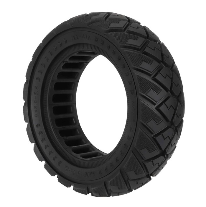 Anvelopă Solidă 9&times;3.0-5.5 All Terrain Fagure | Anti-Pană pentru Kukirin G2 Pro