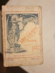 Calendarul Lumea Ilustrata pe anul 1922 foto