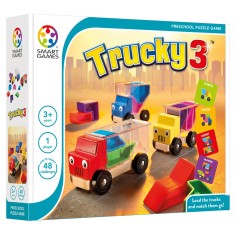Smart Games , Trucky 3, joc de logica cu 48 de provocari, 3+ ani