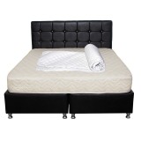 Set Saltea ortopedica cu arcuri, Super Ortopedica Sofia, 180x200x20cm, fermitate medie, cu plasa arcuri tip Bonell, fata vara-iarna, sistem aerisire c