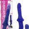 Vibrator Overdrive Ridged Thruster, Remote Control, Silicon, USB, Albastru, 29.2 cm