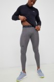 Under Armour leggins de antrenament barbati, culoarea gri, neted
