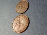 One 1 penny + Half 1/2 penny 1926 , UK , rare [poze]. Discount conform descriere [10 - 20 %. Vezi descrierea.]., Europa