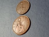 One 1 penny + Half 1/2 penny 1926 , UK , rare [poze]