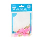 Cumpara ieftin Set 8 aplicatoare fard de pleoape Global Fashion, culoare roz