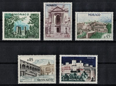 MONACO 1960 - Arhitectura, cladiri / serie completa MNH foto