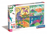 Puzzle Clementoni, Dinozauri, 3 x 48 piese