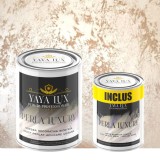 Vopsea Decorativă Perla Luxury Cafea cu Lapte| Pachet 3L (2L + 1L) cu fulgi perlați-Toro Decor