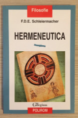 Hermeneutica - F. D. E. Schleiermacher foto