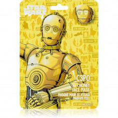 Mad Beauty Star Wars C3PO mască textilă hidratantă cu miere 25 ml