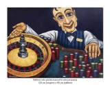 Cumpara ieftin Tablou gigant pictat manual, La ruleta, 120x90cm ulei pe panza, reproducere Will Rafuse, gata de agatat pe perete