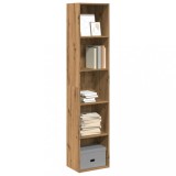 VidaXL Bibliotecă, stejar artizanal, 40x30x189 cm, lemn prelucrat 857893