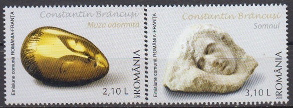 C2323 - Romania 2006 - Brancusi 2v.cu vigneta neuzat,perfecta stare