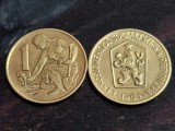 Cehoslovacia 1984 - 1 koruna, circulata
