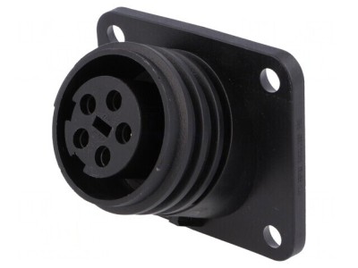Conector Circular Soclu Mamă 5 PIN Nichelat Buccaneer 900 foto
