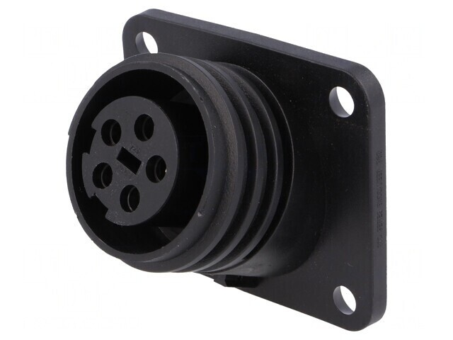 Conector Circular Soclu Mamă 5 PIN Nichelat Buccaneer 900