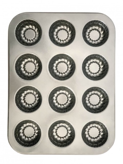 Tava pentru copt, briose, 12 forme