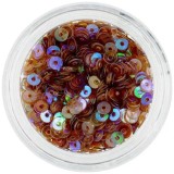 Paiete nail art &icirc;n formă de disc, maro deschis