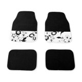 Set covorase auto din mocheta Black Flower universale, 4 buc., Carpoint