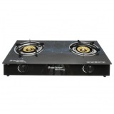 Aragaz, plita cu 2 arzatoare din fonta 3KW, sticla securizata 700x380x94mm Breckner Germany