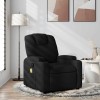 VidaXL Fotoliu de masaj rabatabil, negru, material textil 372379