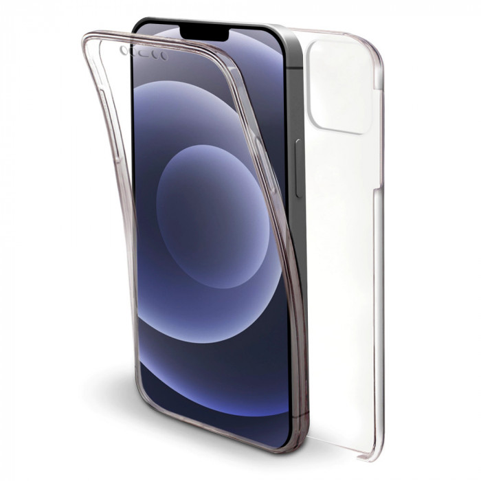 Husa iPhone 12 Mini 360 Grade silicon fata TPU spate Transparenta