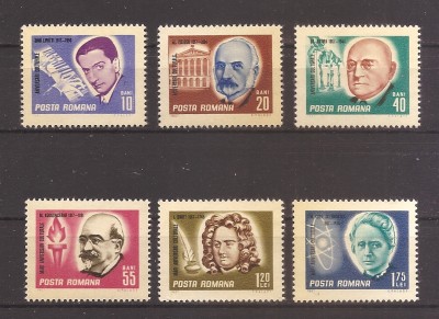 Romania 1967, LP.653 - Mari aniversari culturale, MNH foto