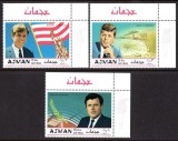 Ajman 1969 - Frații Kennedy, personalități, serie neuzata