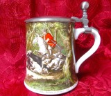 HALBA PORTELAN KAISER BAVARIA ANUL 1992 CAPAC ZINC VANATOARE DE MISTRETI 16.5 CM