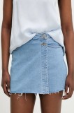 Answear Lab pantaloni scurti jeans femei, neted, high waist