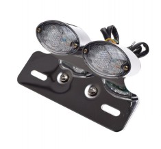 Stop spate motociclete,LED (12V 1/0,5W) suport pentru numar inmatriculare Cod Produs: MX_NEW AM9909B