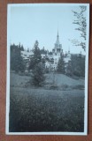 Fotografie Castelul Peleș Sinaia 1927, 11x7 cm, Alb-Negru - Carte Poștală Veche