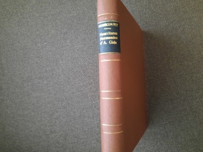 Les nourritures normandes d&amp;#039;Andr&amp;eacute; Gide R G NOBECOURT 1949 LEGATA DE LUX foto