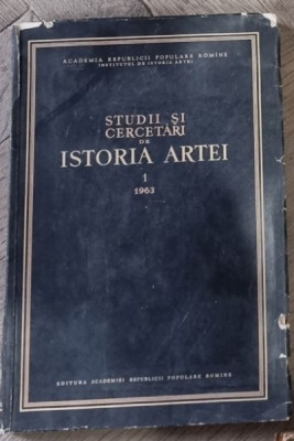 Studii si Cercetari de Istoria Artei Nr. 1, 1963 foto