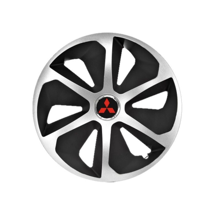 Set 4 capace roti Roco Gri-Negru R14 Compatibil Cu Mitsubishi