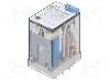 Releu electromagnetic, 24V DC, 20A, 3PDT, serie 55.33, FINDER - 55.33.9.024.0090