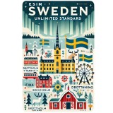 eSIM Sweden, Unlimited Standard, 30 Days