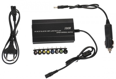 Sursa universala laptop 100W+USB retea+auto 12V foto