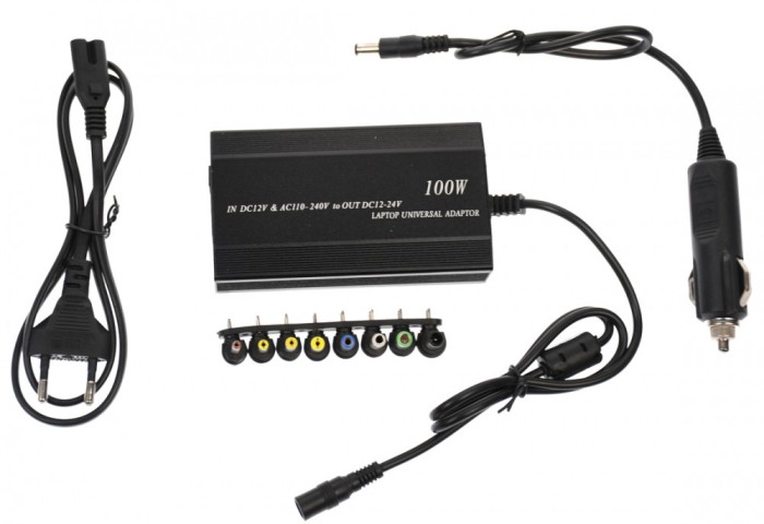 Sursa universala laptop 100W+USB retea+auto 12V