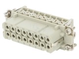 Conector HDC Inserturi Contact Mamă 16P 16A