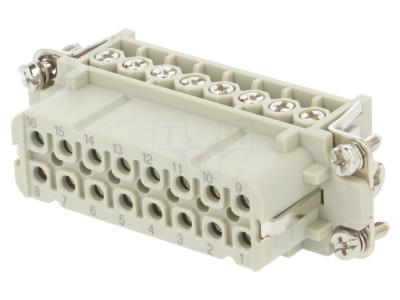 Conector HDC Inserturi Contact Mamă 16P 16A foto