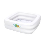 Piscina gonflabila patrata, 2 inele, Bestway, 86 x 86 x 25 cm