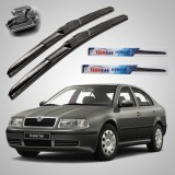 Cumpara ieftin Stergatoare Parbriz Hybrid Skoda Octavia Tour (1996-2004) - Set Fata 22"+20" TeamCar