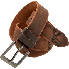 Curea Barbati din Piele Naturala, Latime 4 cm, personalizata Hunter: Legenda Cerbului