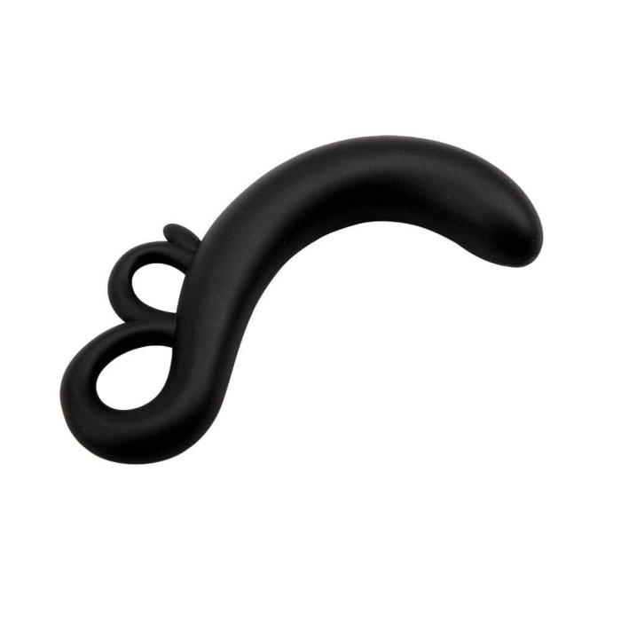 Dop Anal Two-finger G-spot Plug, Negru, 14 cm